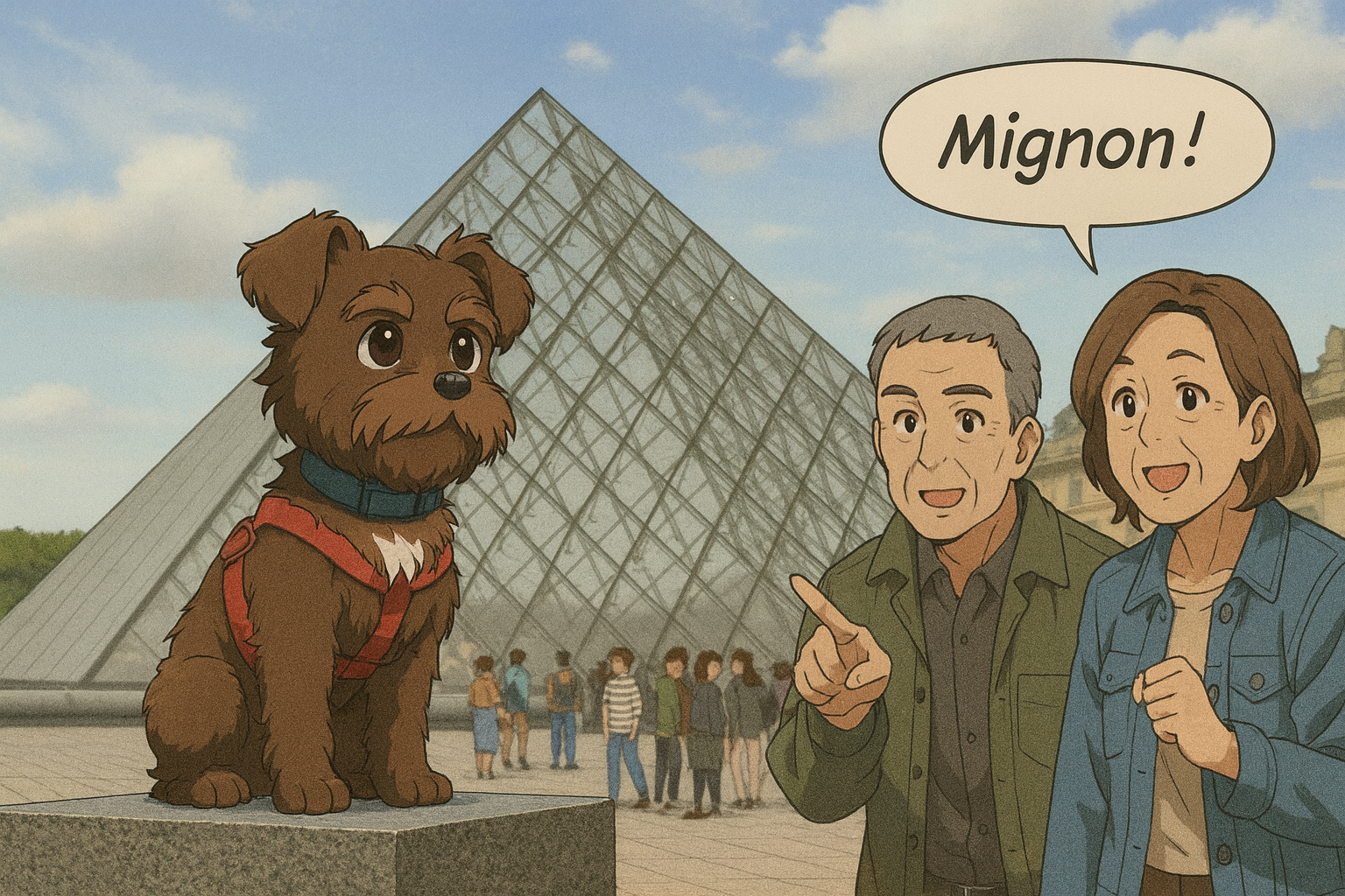 Lounging at the Louvre